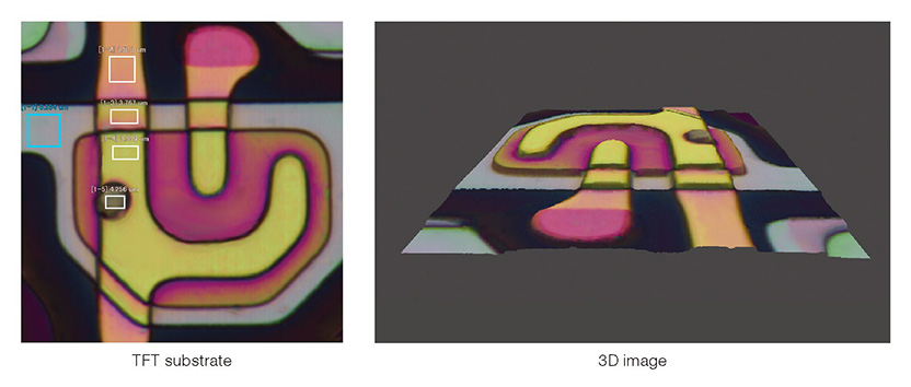 TFT substrate 3D image