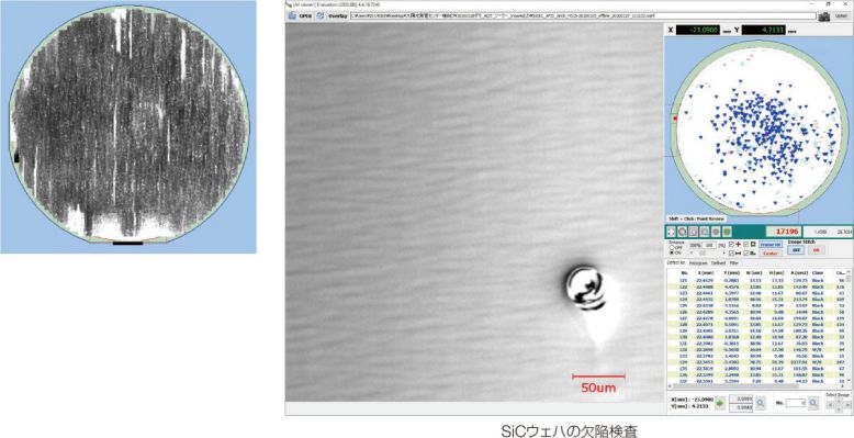 SiCウェハの欠陥検査